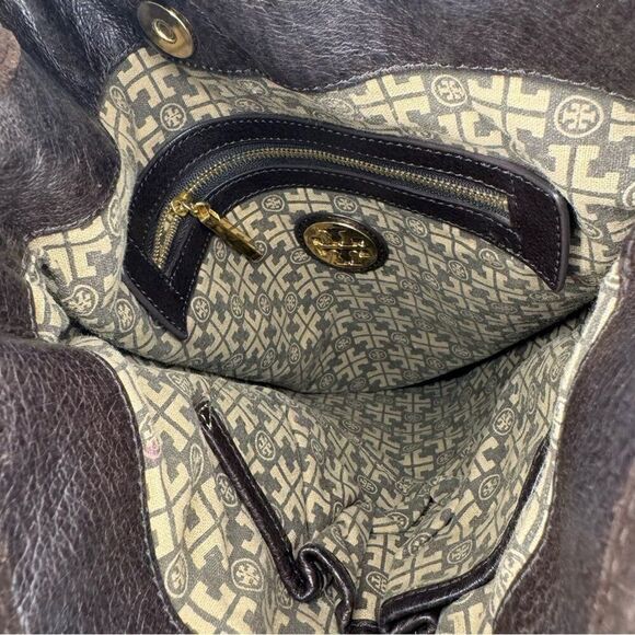 Tory Burch Dark Brown Fringed Leather Suede
Hobo Bag - Picture 5 of 9